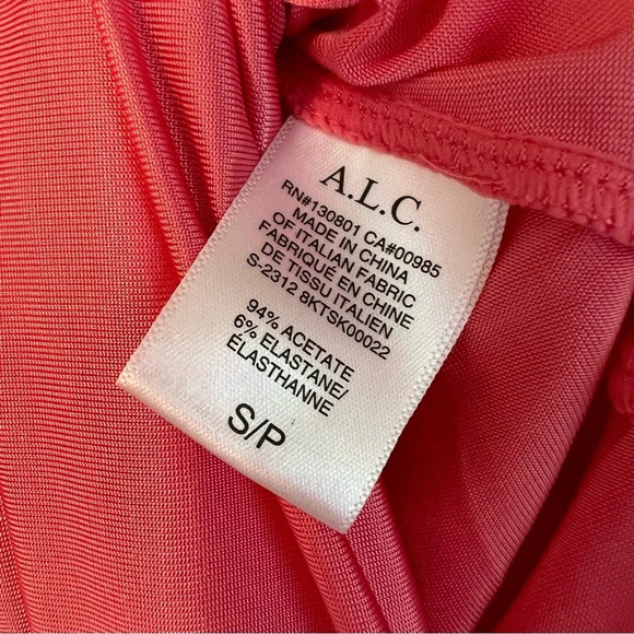 A.L.C. Aureta Maxi Skirt Rose Pink Small NWT Beach Coastal Contemporary Bright - Picture 7 of 10